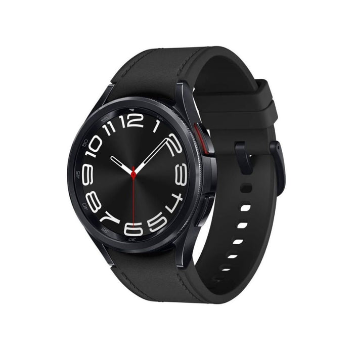 Samsung Galaxy Watch 6 Classic 43mm LTE - Black Stainless Steel with Black Leather Band - SM-R955UZKAXAA