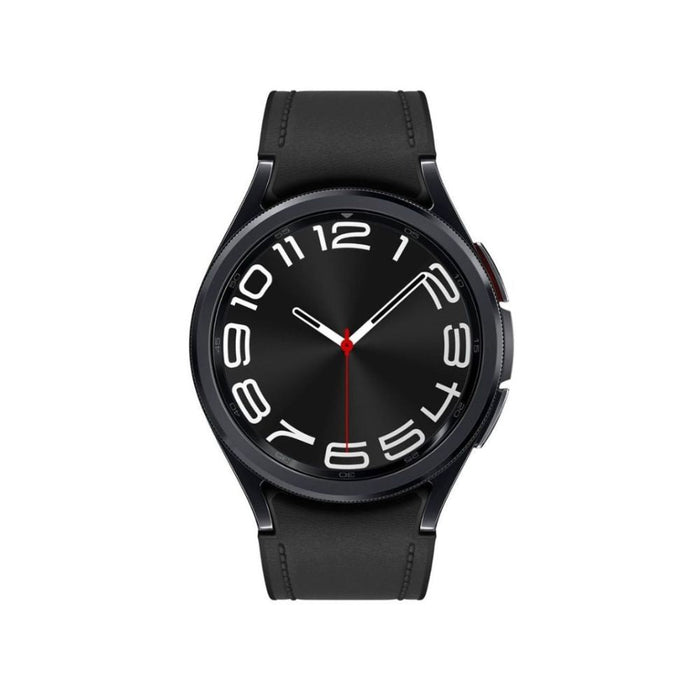 Samsung Galaxy Watch 6 Classic 43mm LTE - Black Stainless Steel with Black Leather Band - SM-R955UZKAXAA