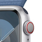 Apple Watch Series 9 (GPS+Cell) 41mm Aluminum Case w/ Winter Blue Sport Loop - MRHX3LW/A - No blood oxygen