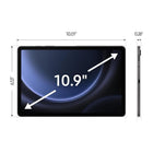 Samsung Galaxy Tab S9 FE 10.9"" - 128 GB - Gray - Verizon with S-Pen - SM-X518UZAAVZW