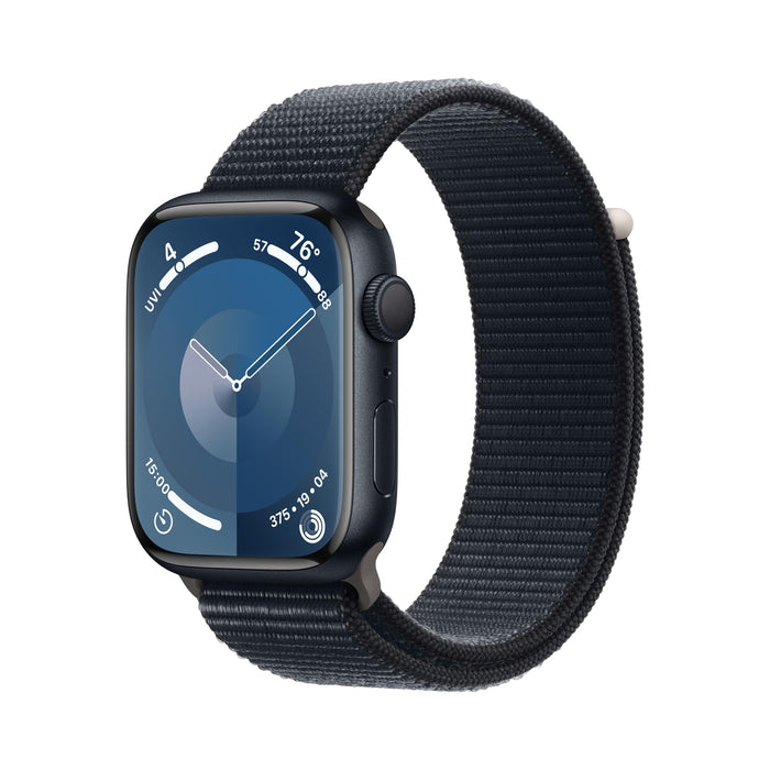 Apple Watch Series 9 - 45mm (GPS) with Midnight Aluminum Case with Midnight Sport Loop - MR9C3LL/A
