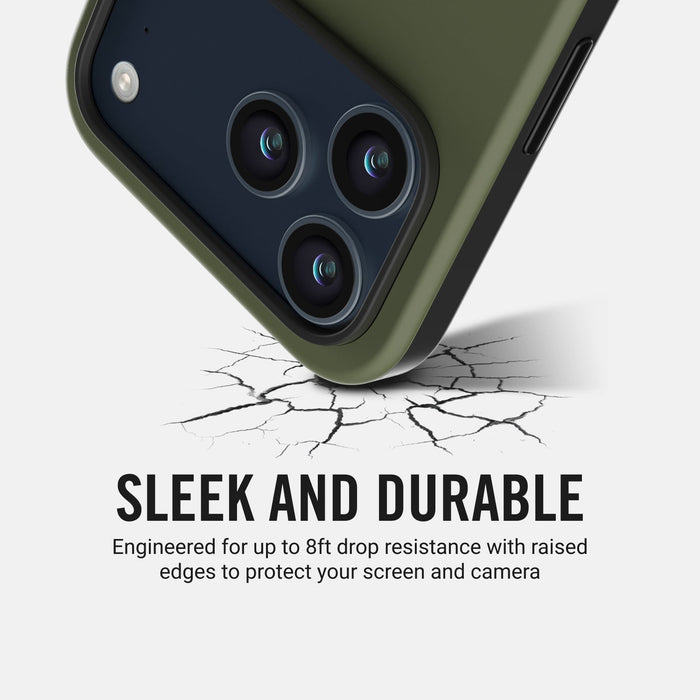 Everyday Charging Kit - Power Adapter + iPhone 17 Pro Max - Matte Olive